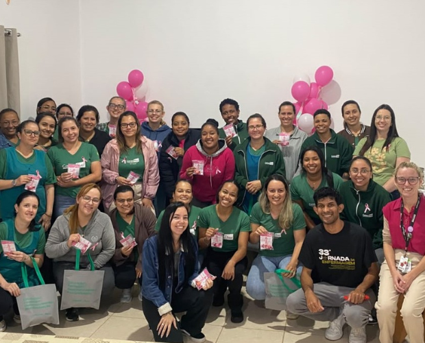 Rede Crescer promove conscientiza��o sobre Outubro Rosa na empresa Conecther  
